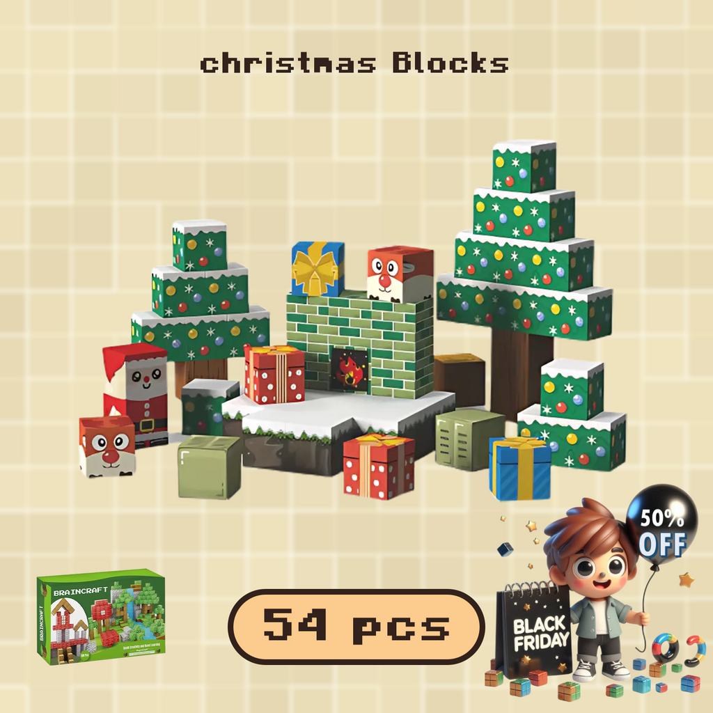 Christmas Blocks - 54 Pcs BLACK FRIDAY OFFER -50% OFF